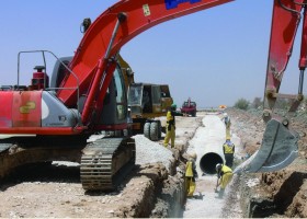 احداث بند انحرافی خلجوی و کانال انتقال آب شهرک بهاران