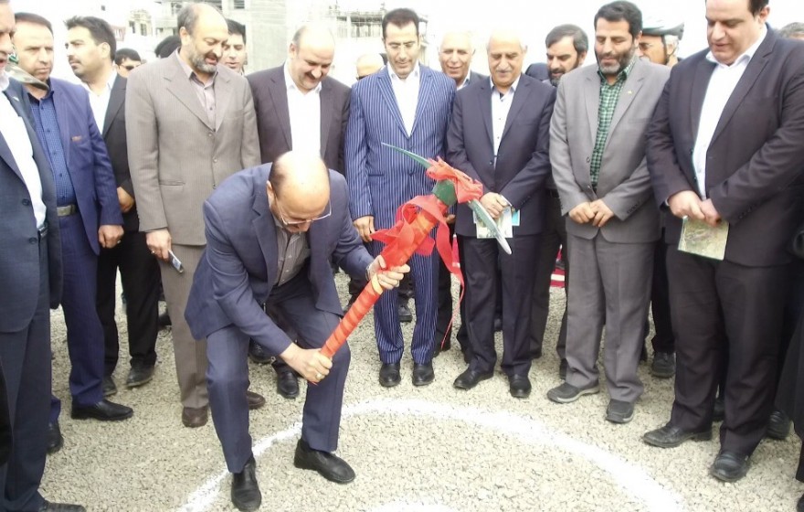 کلنگ زنی پروژه کمربندی سبز شرق قزوین