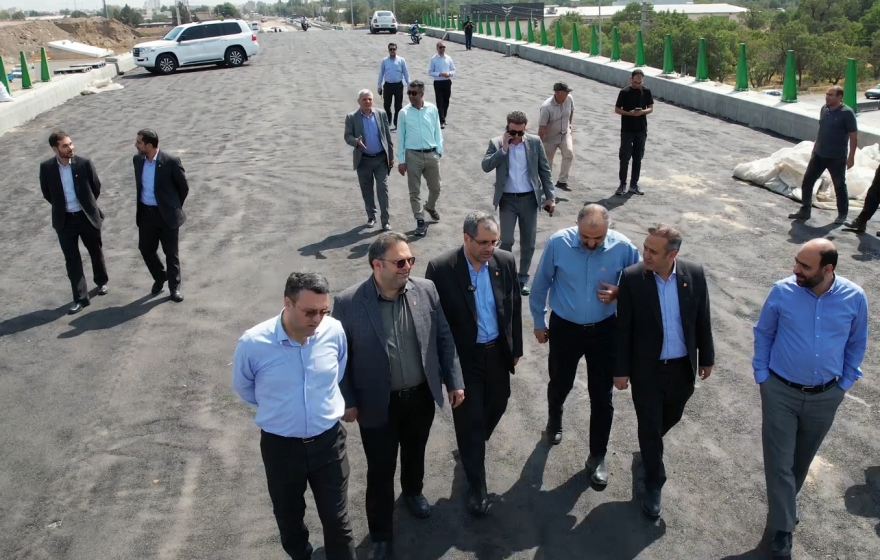 بازدید مدیرعامل محترم شرکت راهسازی و عمران ایران از پروژه های عمرانی شهرداری قزوین
